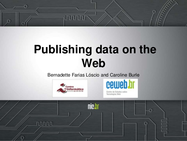 Publishing Data on the Web