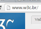 Ilustração da barra de endereços URL