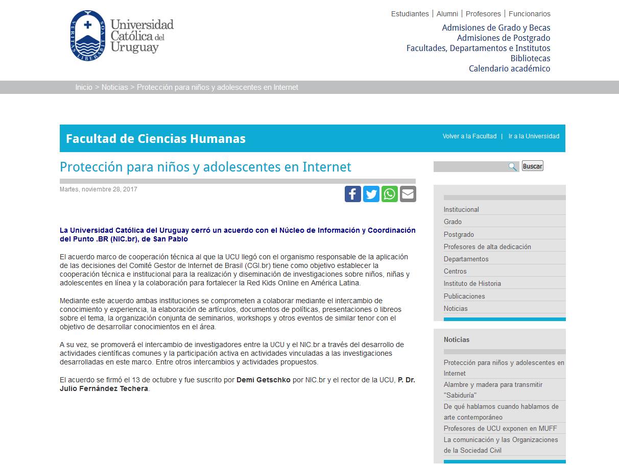 Protección para niños y adolescentes en Internet