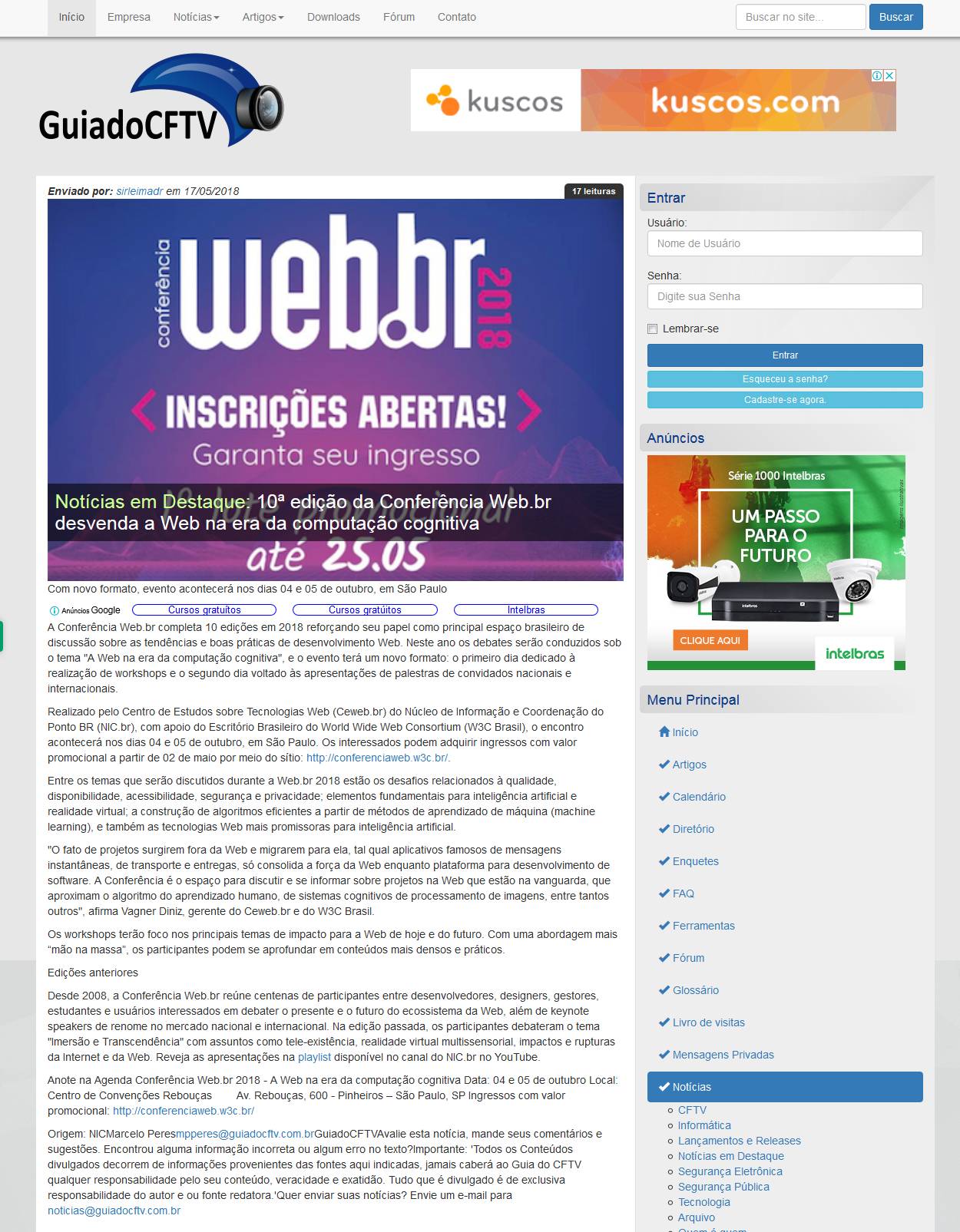10ª edição da Conferência Web.br desvenda a Web na era da computação cognitiva